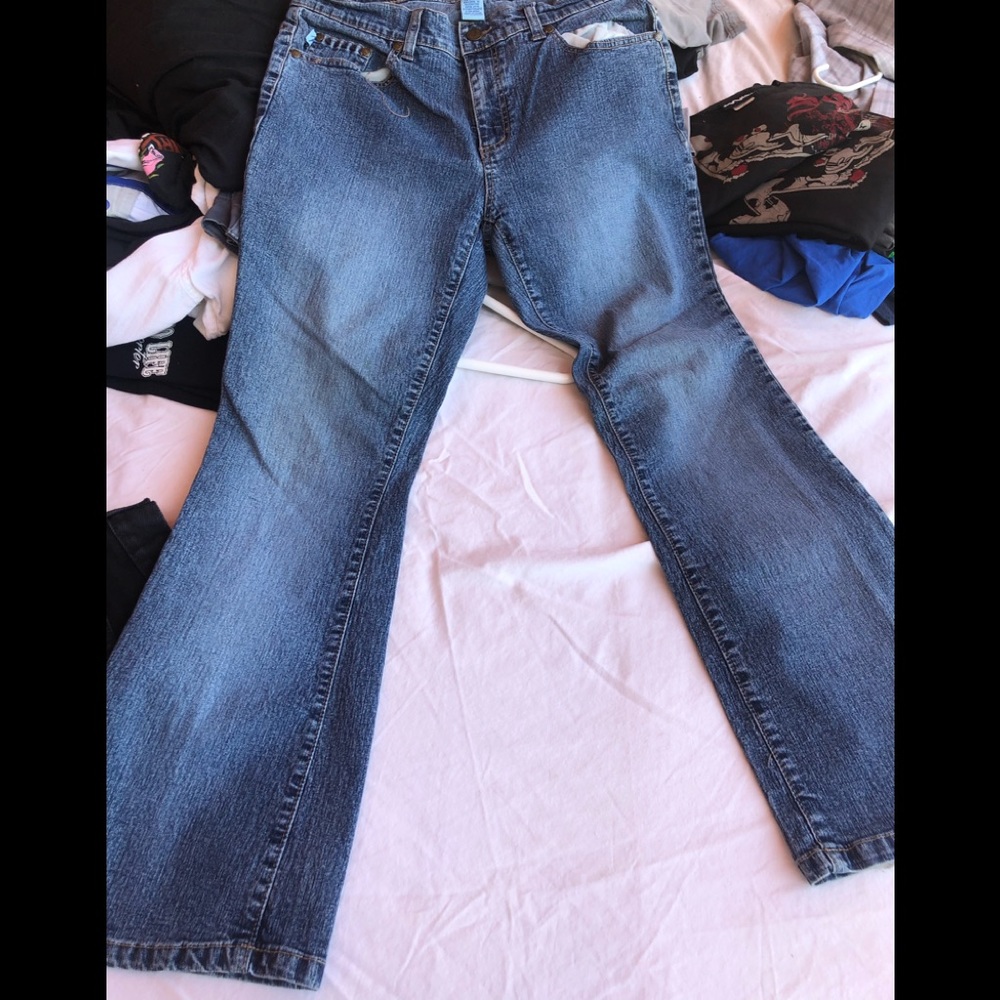 Duplex blue jeans